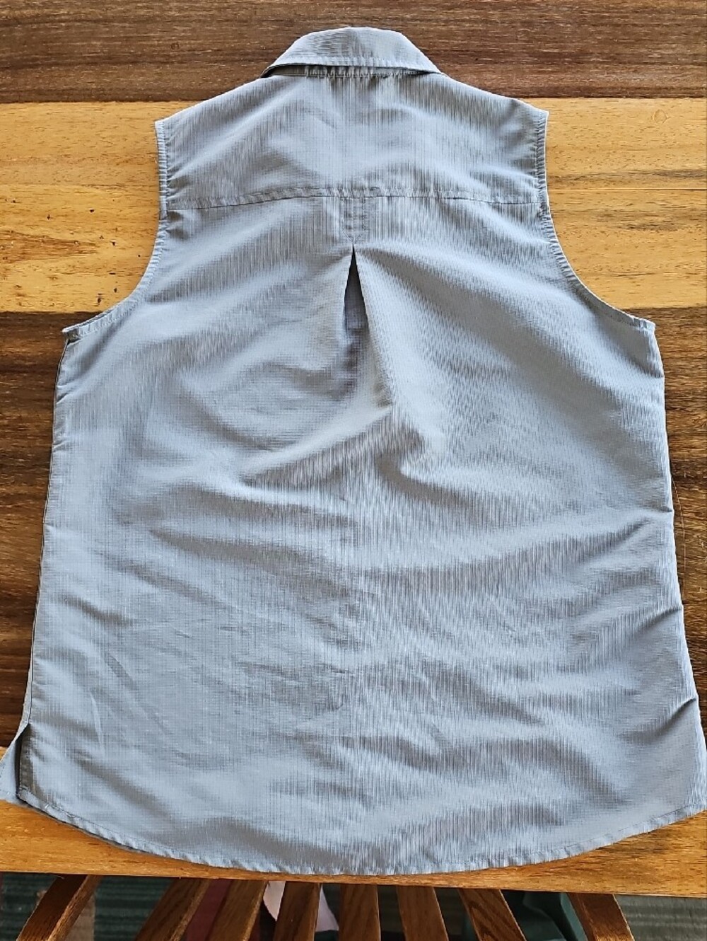 Seg'ments Sleeveless Utility Hiking Shirt Vent Back Trail Top Grey M - Picture 2 of 6